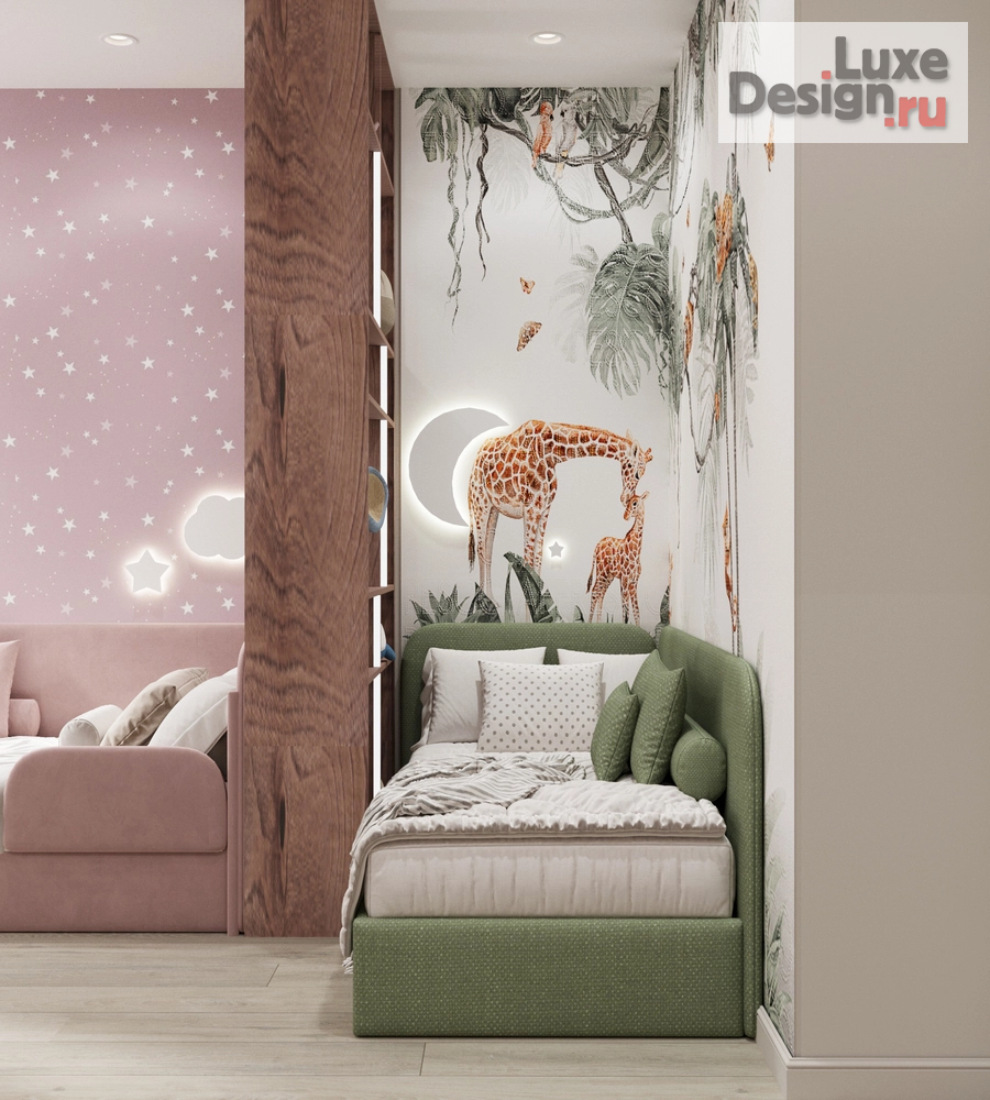 Дизайн интерьера детской "Детская для разнополых детей" (фото 5)