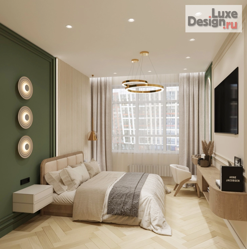 Дизайн интерьера трехкомнатной квартиры "ЖК-1 Ленинградский, г. Москва" (фото 4)