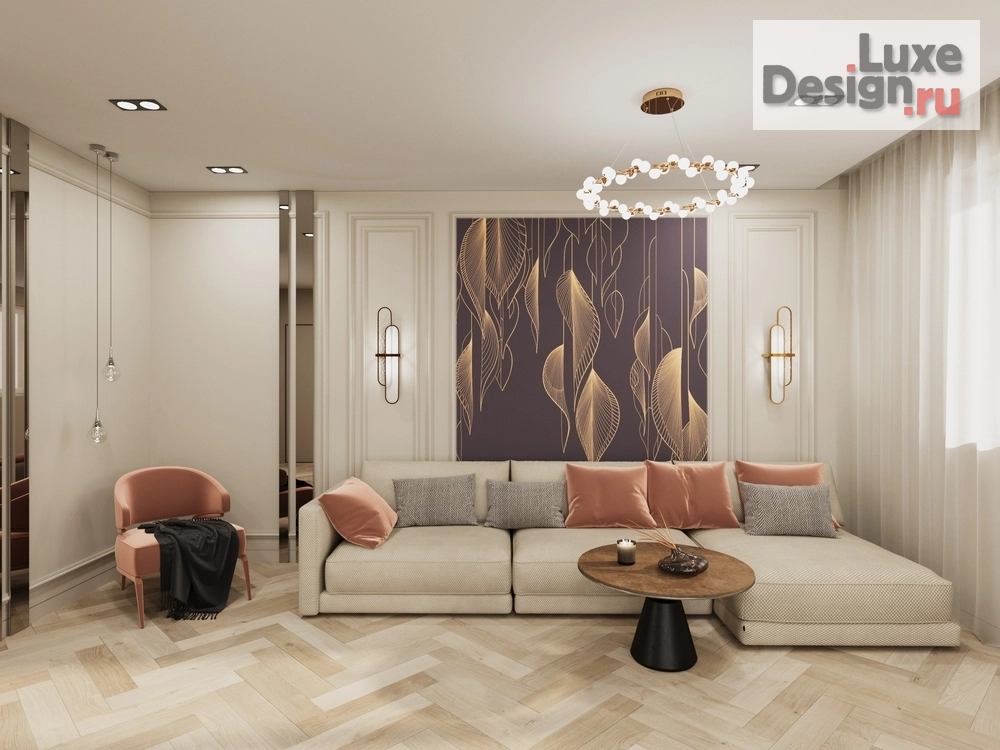 Дизайн интерьера трехкомнатной квартиры "ЖК Хорошоево г. Барнаул" (фото 1)