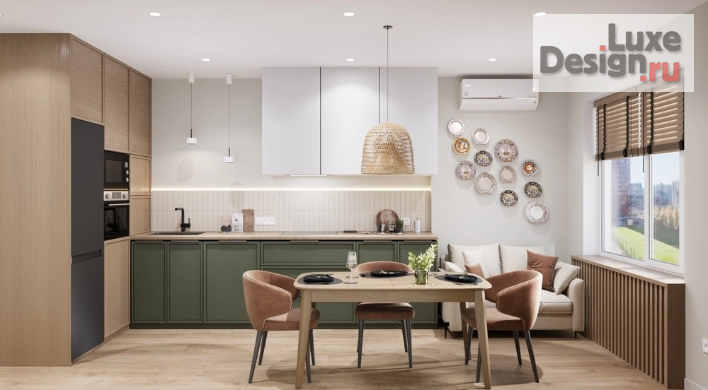 Дизайн интерьера трехкомнатной квартиры "ЖК Полис Лаврики, г. Санкт-Петербург" (фото 1)