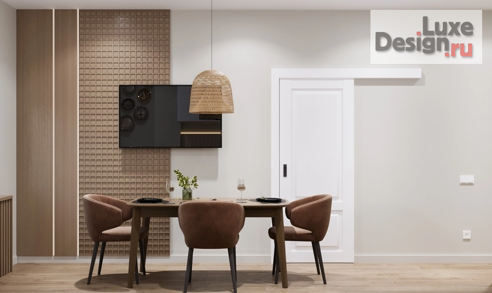 Дизайн интерьера трехкомнатной квартиры "ЖК Полис Лаврики, г. Санкт-Петербург" (фото 2)