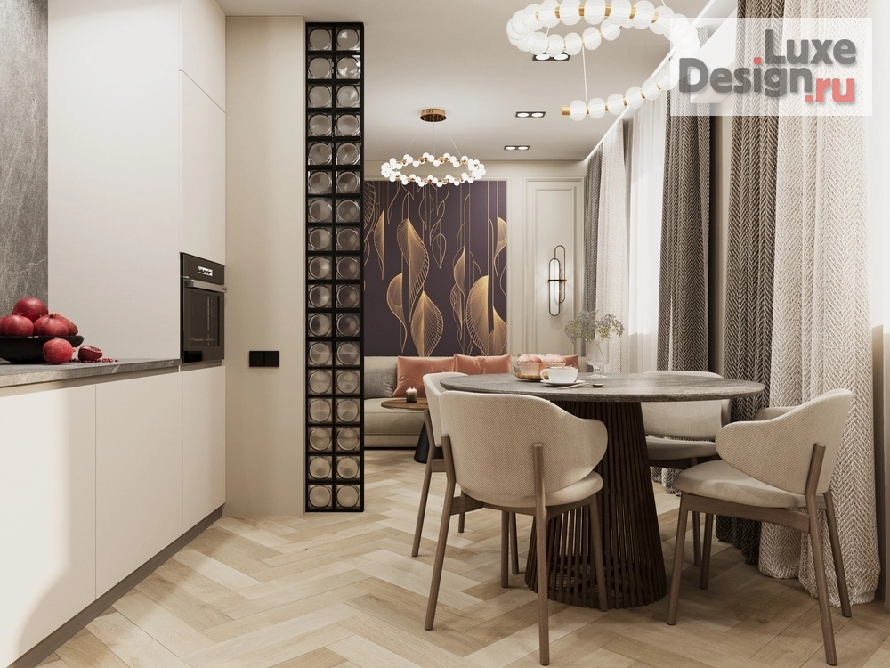 Дизайн интерьера трехкомнатной квартиры "ЖК Хорошоево г. Барнаул" (фото 7)