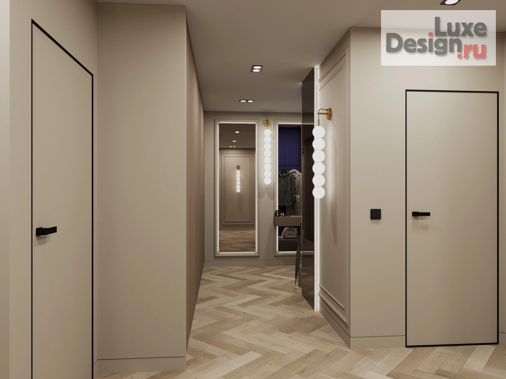 Дизайн интерьера трехкомнатной квартиры "ЖК Хорошоево г. Барнаул" (фото 8)