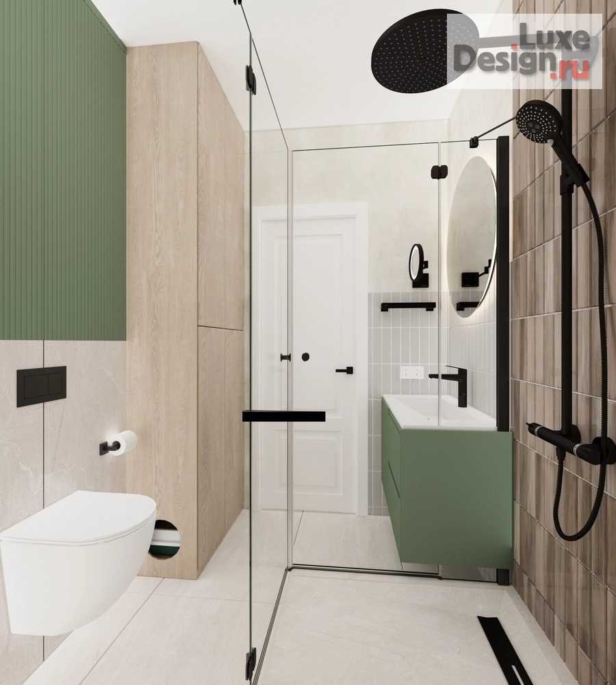 Дизайн интерьера трехкомнатной квартиры "ЖК Полис Лаврики, г. Санкт-Петербург" (фото 15)