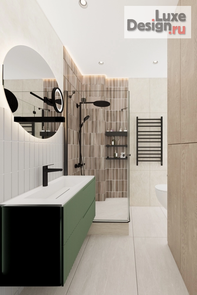 Дизайн интерьера трехкомнатной квартиры "ЖК Полис Лаврики, г. Санкт-Петербург" (фото 16)