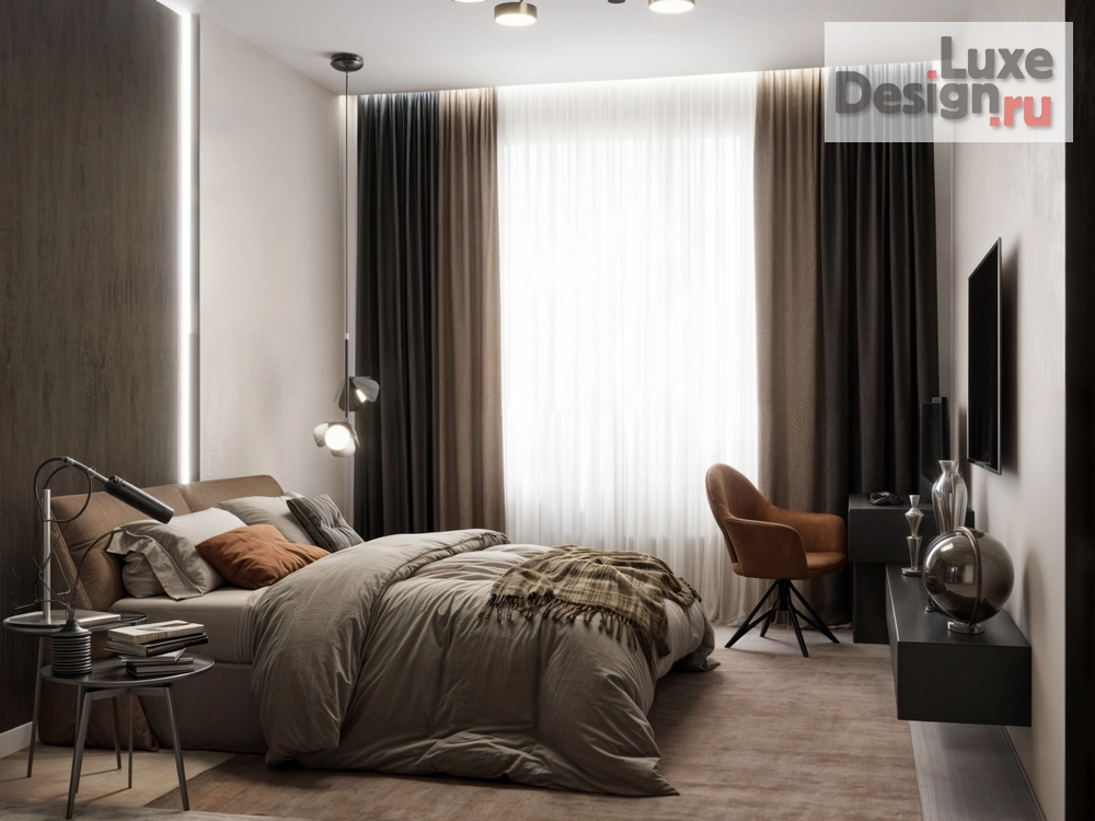 Дизайн интерьера трехкомнатной квартиры "Дизайн-проект квартиры в ЖК Дружный 3, г. Барнаул" (фото 4)