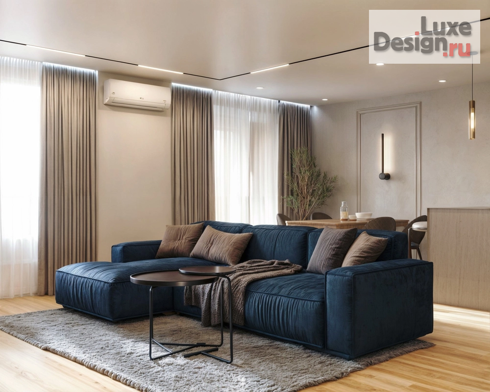 Дизайн интерьера трехкомнатной квартиры "Дизайн-проект ЖК "ОЗОН" г. Барнаул" (фото 1)