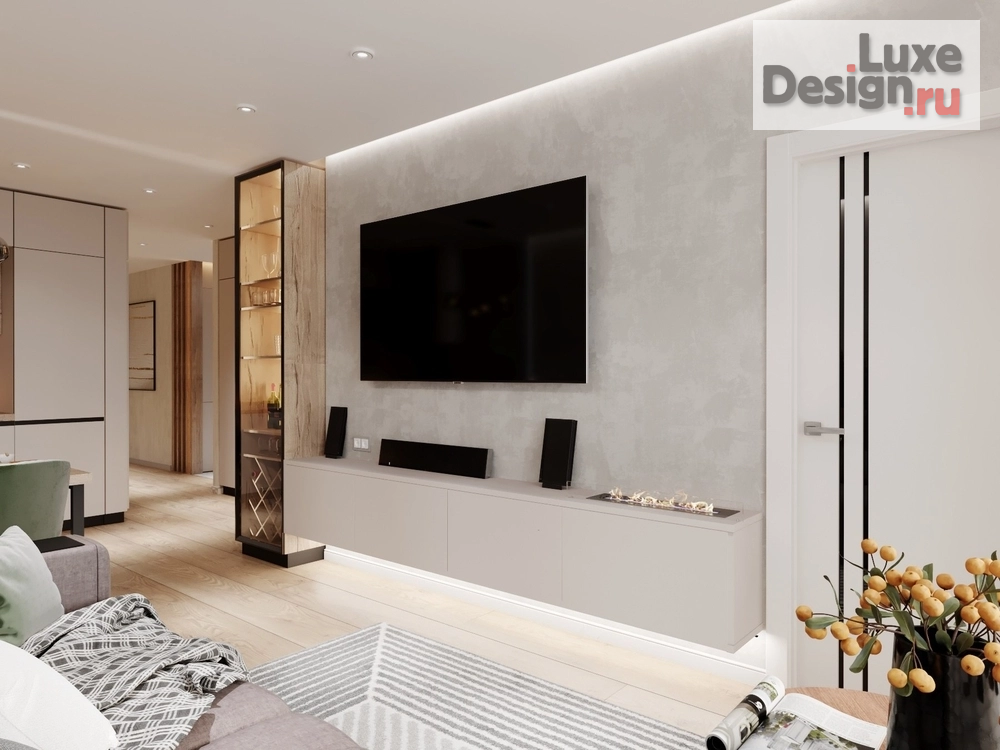 Дизайн интерьера кухни "Кухня гостиная в современном стиле" (фото 8)