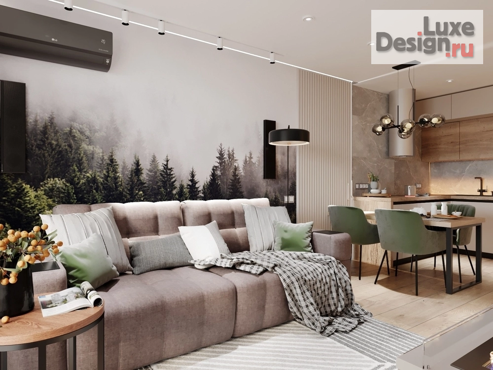 Дизайн интерьера кухни "Кухня гостиная в современном стиле" (фото 10)