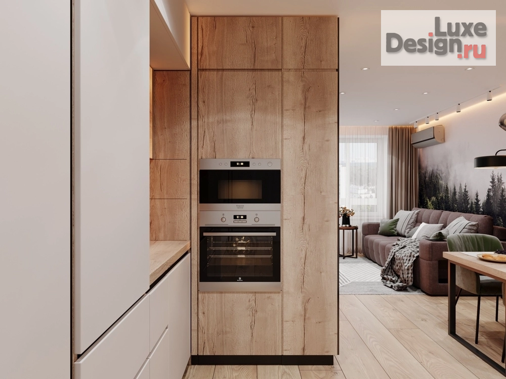 Дизайн интерьера кухни "Кухня гостиная в современном стиле" (фото 11)