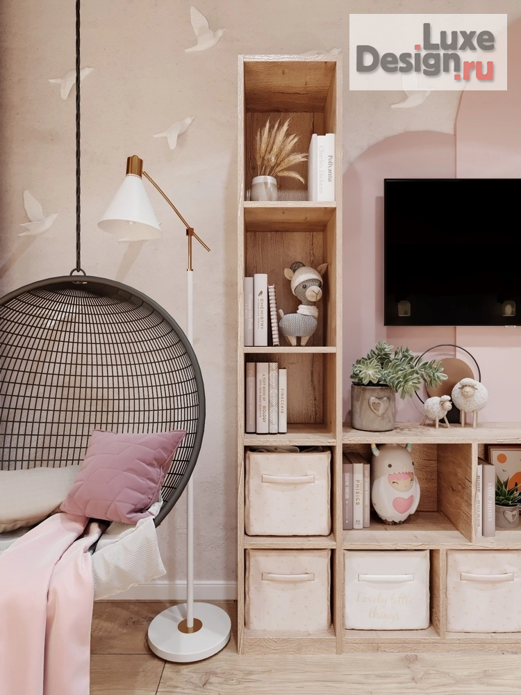 Дизайн интерьера детской "Детская для девочки" (фото 9)