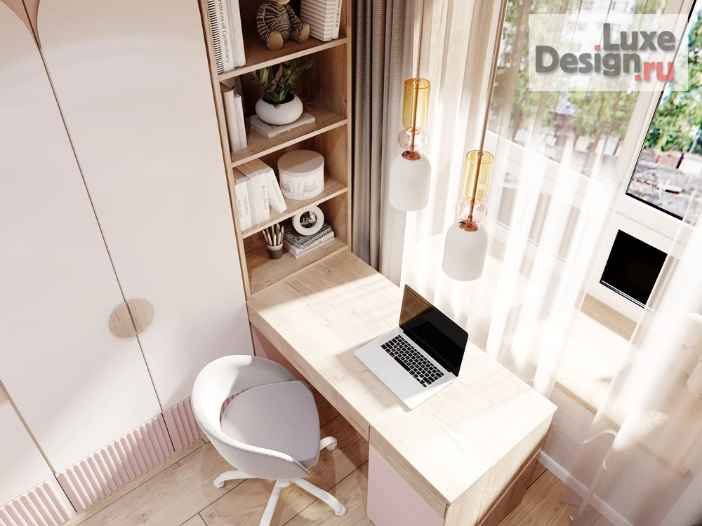 Дизайн интерьера детской "Детская для девочки" (фото 7)