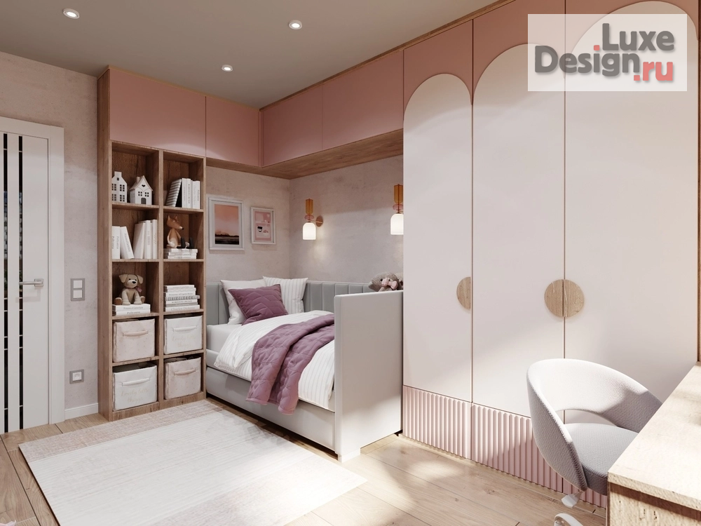 Дизайн интерьера детской "Детская для девочки" (фото 4)