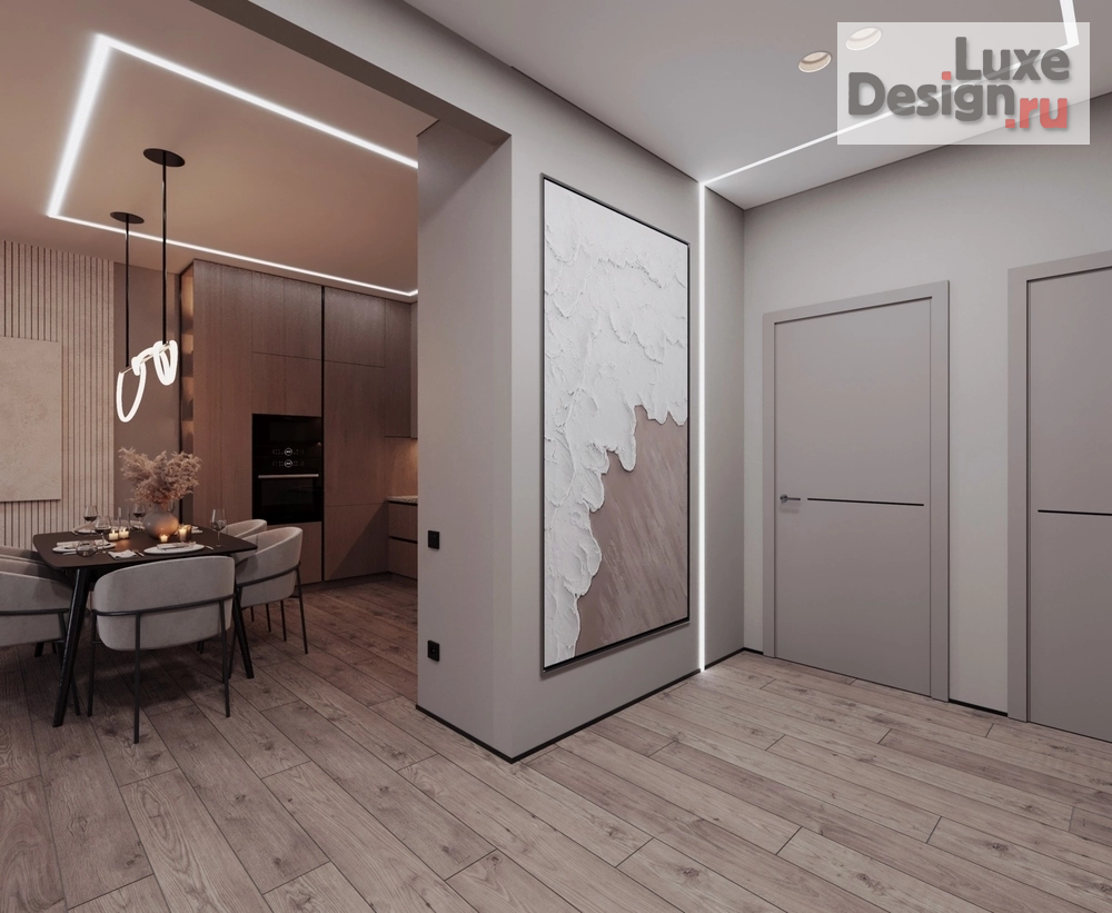 Дизайн интерьера кухни "Кухня гостиная в современном стиле" (фото 11)