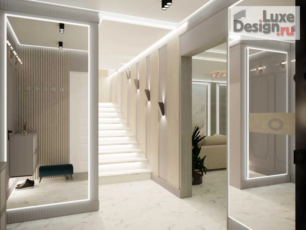 Дизайн интерьера частного дома "Лестничный пролет" (фото 2)