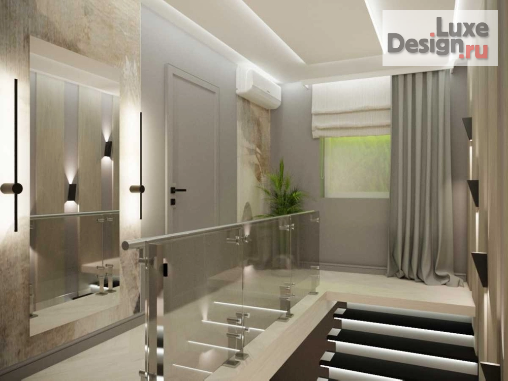 Дизайн интерьера частного дома "Лестничный пролет" (фото 3)