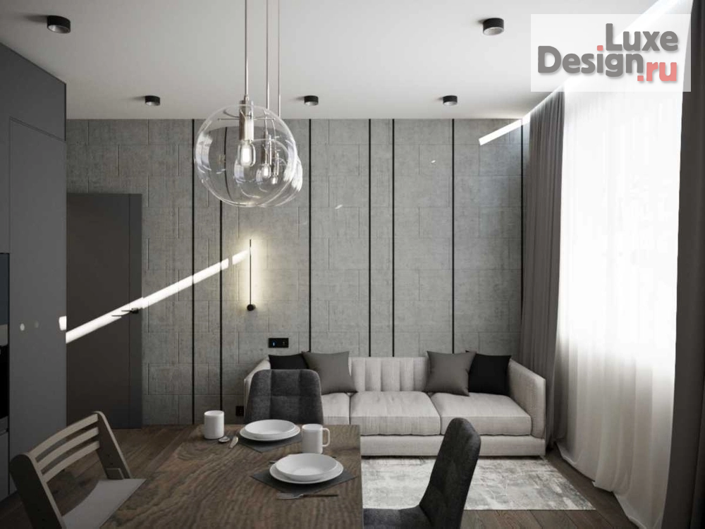 Дизайн интерьера квартиры "Кухня-гостиная" (фото 1)