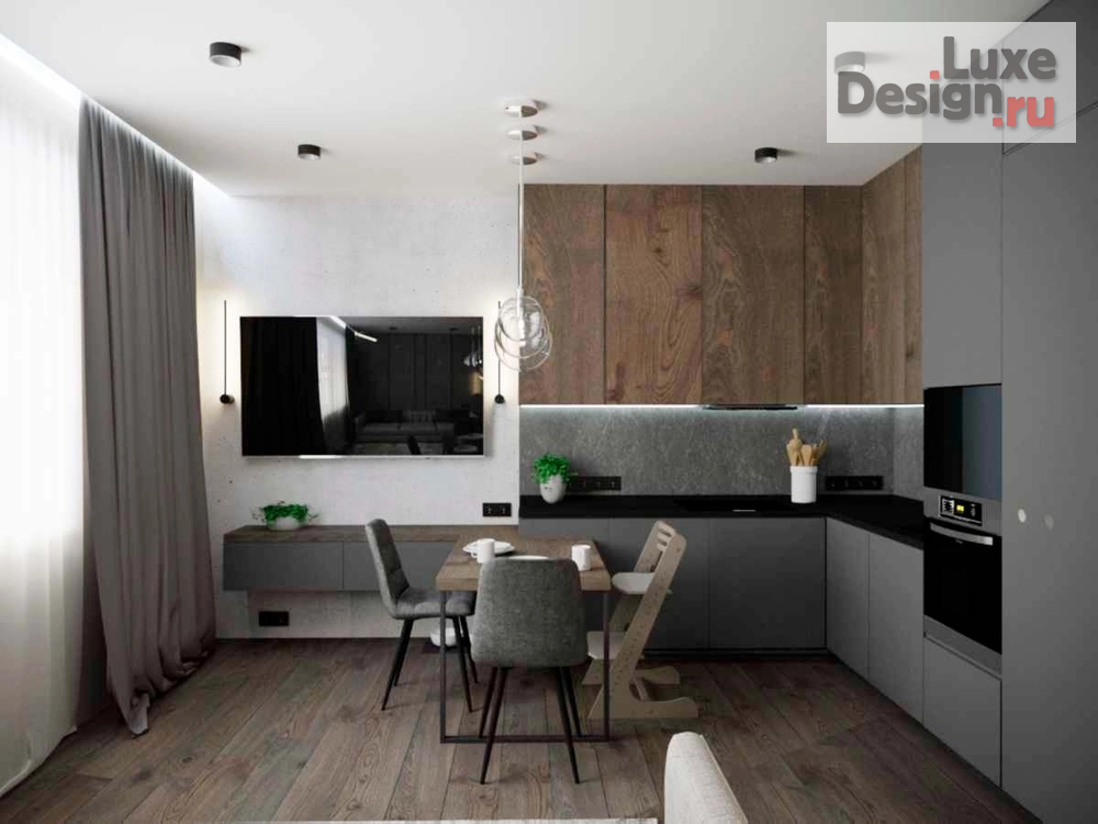 Дизайн интерьера квартиры "Кухня-гостиная" (фото 2)