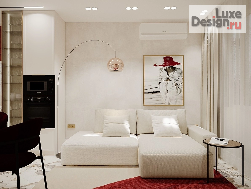 Дизайн интерьера гостиной "Кухня-гостиная" (фото 1)