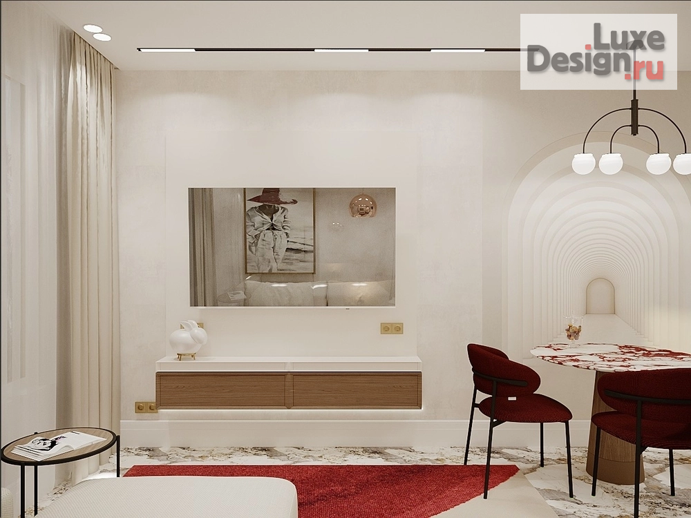 Дизайн интерьера гостиной "Кухня-гостиная" (фото 2)