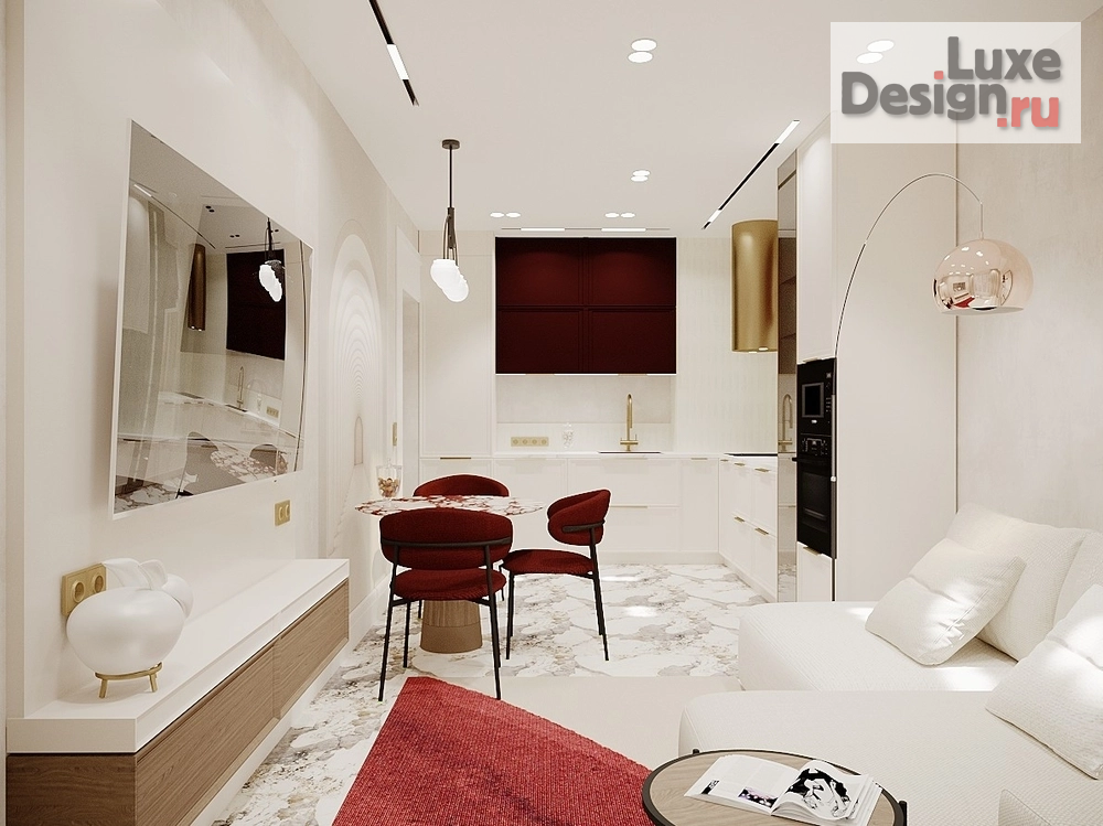 Дизайн интерьера гостиной "Кухня-гостиная" (фото 3)