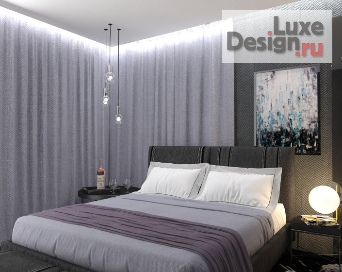 Дизайн интерьера трехкомнатной квартиры "Дизайн спальни" (фото 1)
