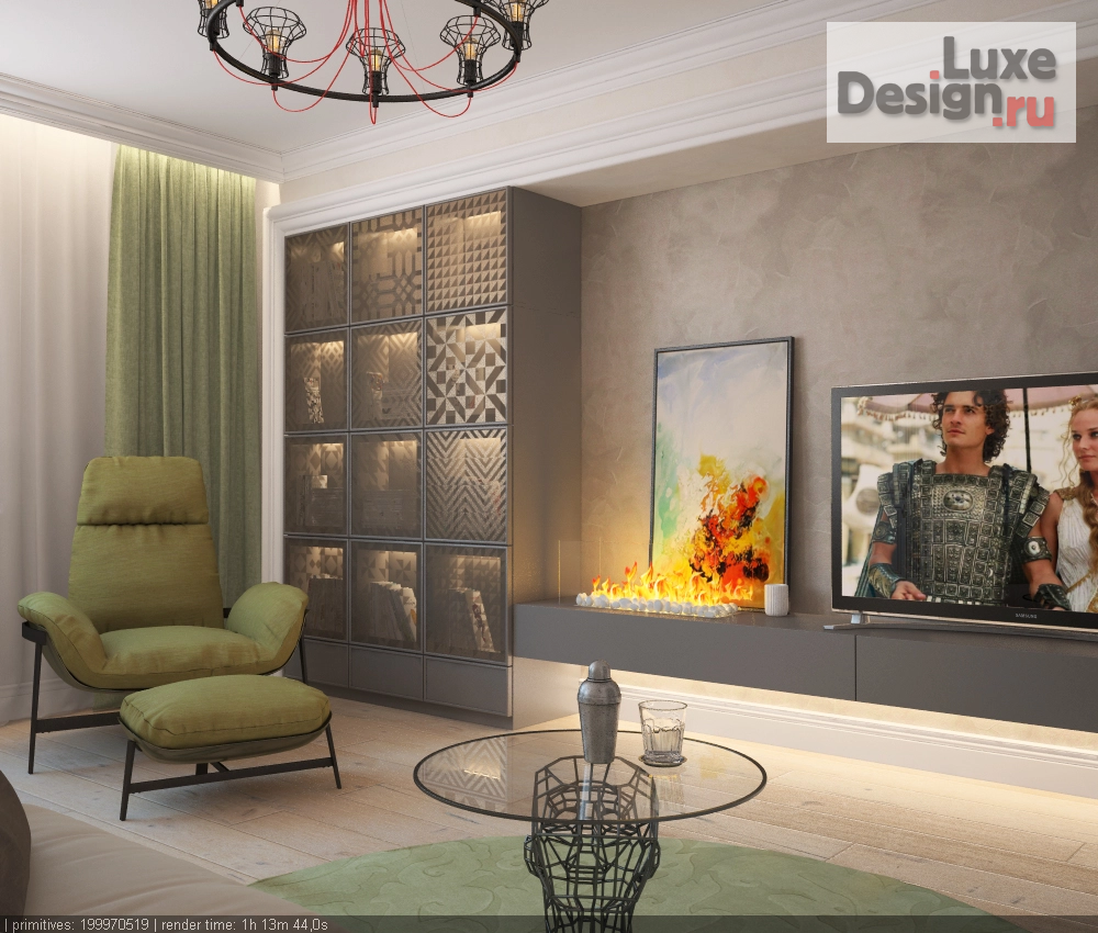 Дизайн интерьера гостиной "Проект кухни-гостиной" (фото 3)