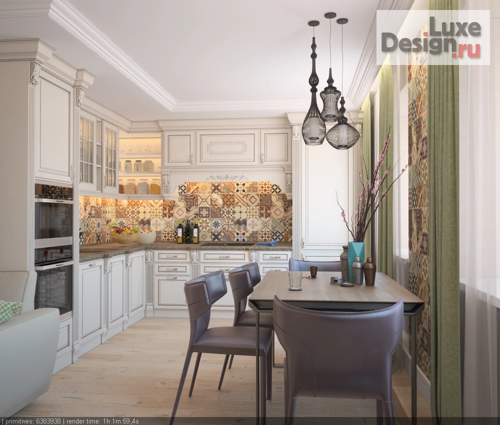 Дизайн интерьера гостиной "Проект кухни-гостиной" (фото 6)