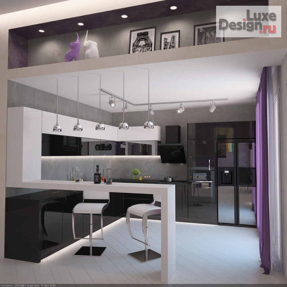 Дизайн интерьера четырехкомнатной квартиры "Проект квартиры 176 кв.м." (фото 7)