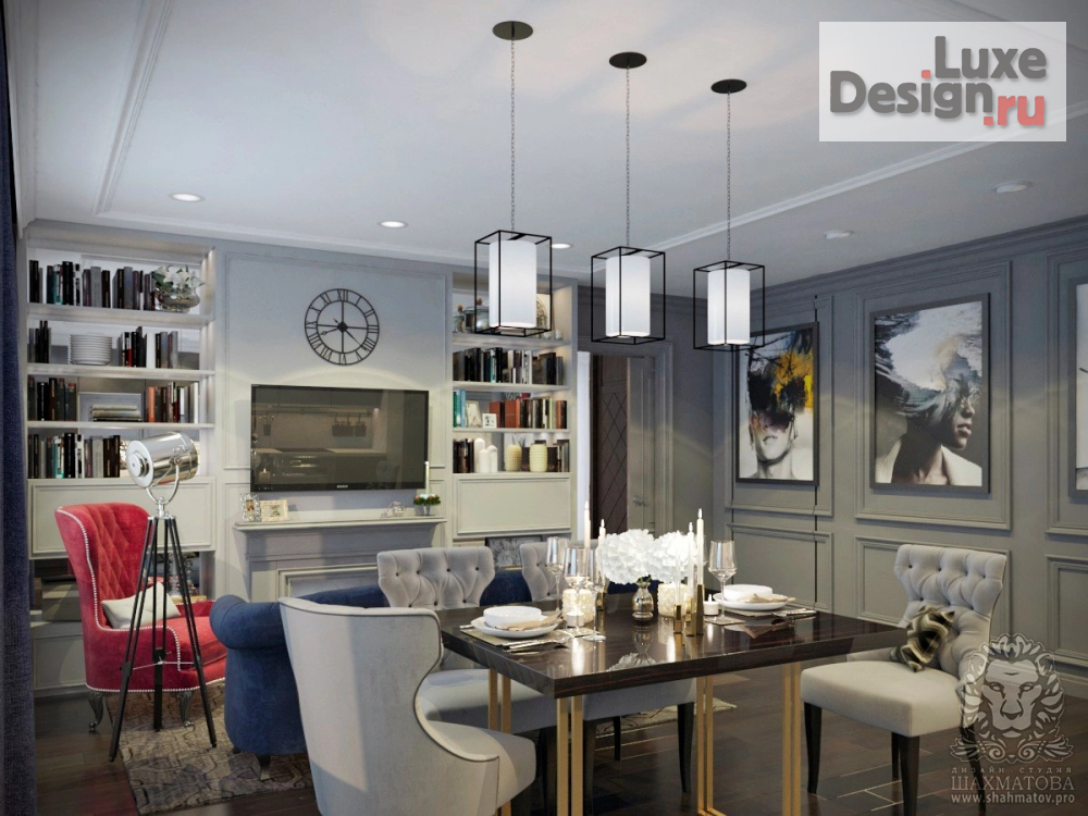 Дизайн интерьера гостиной "Проект гостиной" (фото 1)