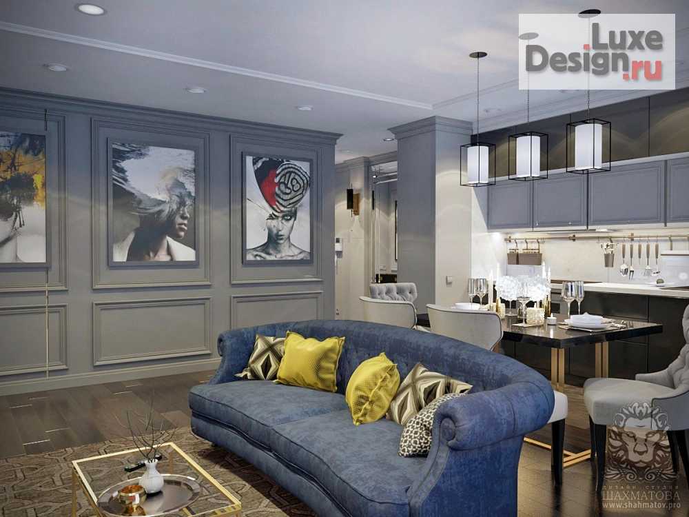 Дизайн интерьера гостиной "Проект гостиной" (фото 2)