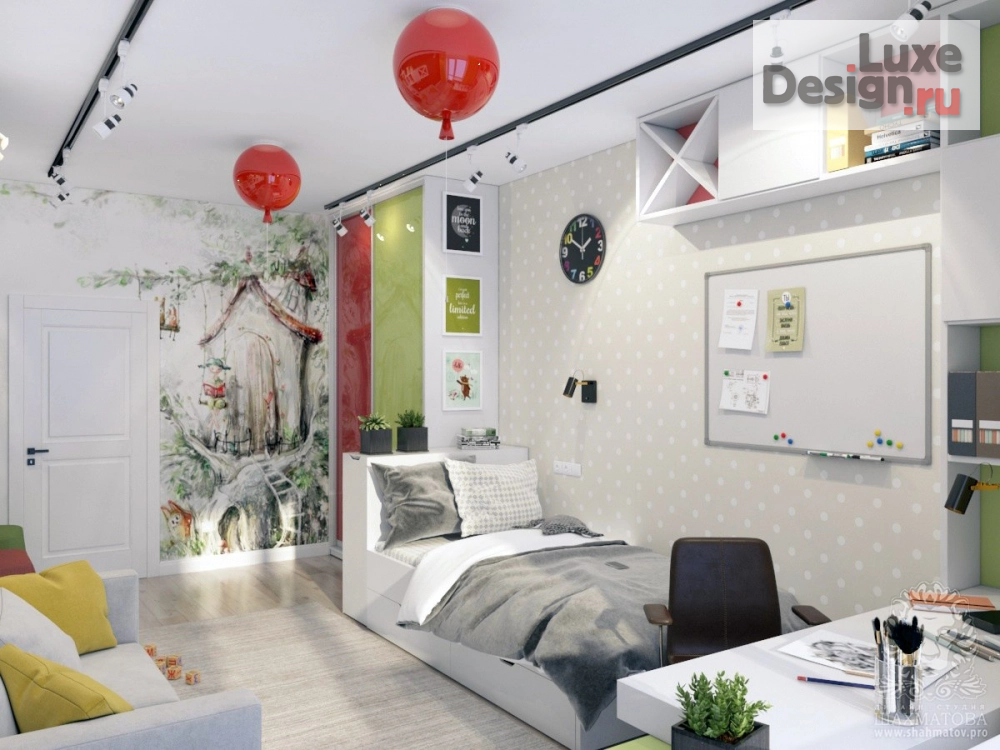 Дизайн интерьера комнаты "Проект детской комнаты" (фото 1)