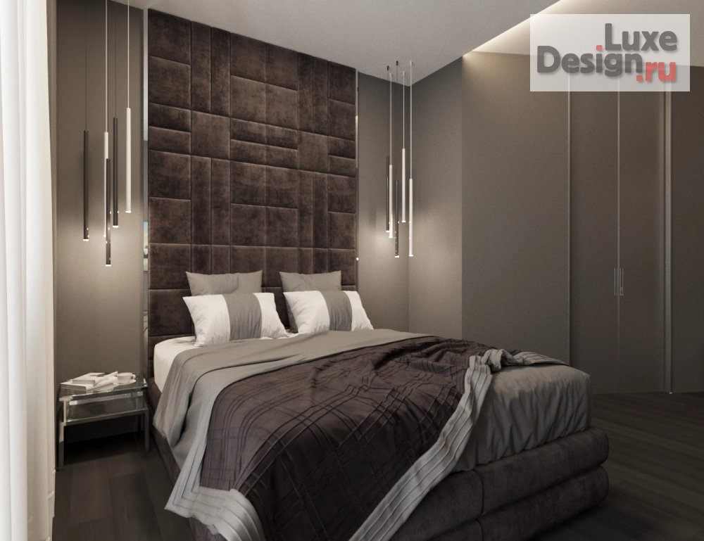Дизайн интерьера спальни "Спальня в темных тонах" (фото 1)