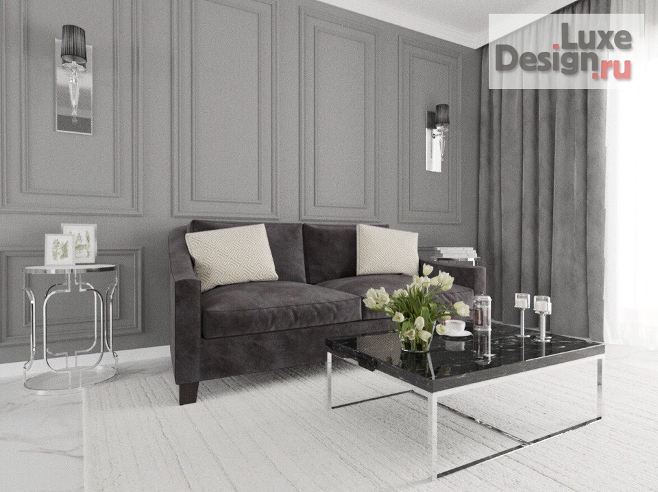 Дизайн интерьера комнаты "Проект гостиной" (фото 1)