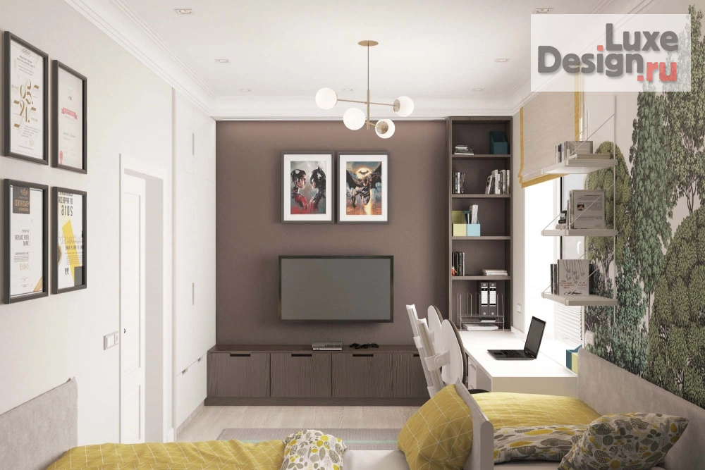 Дизайн интерьера коттеджа "Дизайн интерьера детской Славгород" (фото 4)