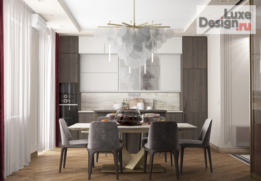 Дизайн интерьера трехкомнатной квартиры "Гостиная в ЖК Собрание" (фото 3)