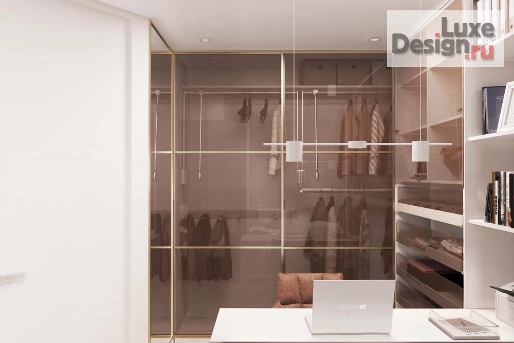 Дизайн интерьера двухкомнатной квартиры "Спальня в квартире (ЖК АКВАМАРИН)" (фото 2)