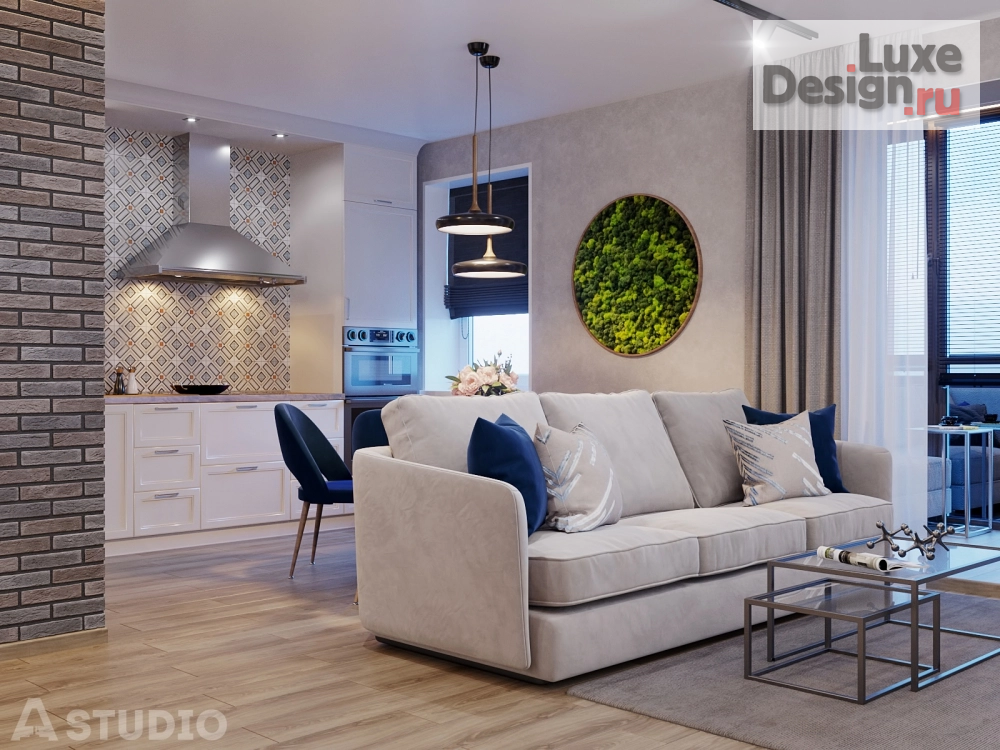 Дизайн интерьера четырехкомнатной квартиры "Интерьер квартиры для большой  семьи, г. Барнаул" (фото 2)