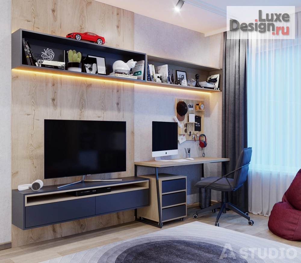 Дизайн интерьера четырехкомнатной квартиры "Квартира на ул. Эмилии Алексеевой, г. Барнаул" (фото 2)