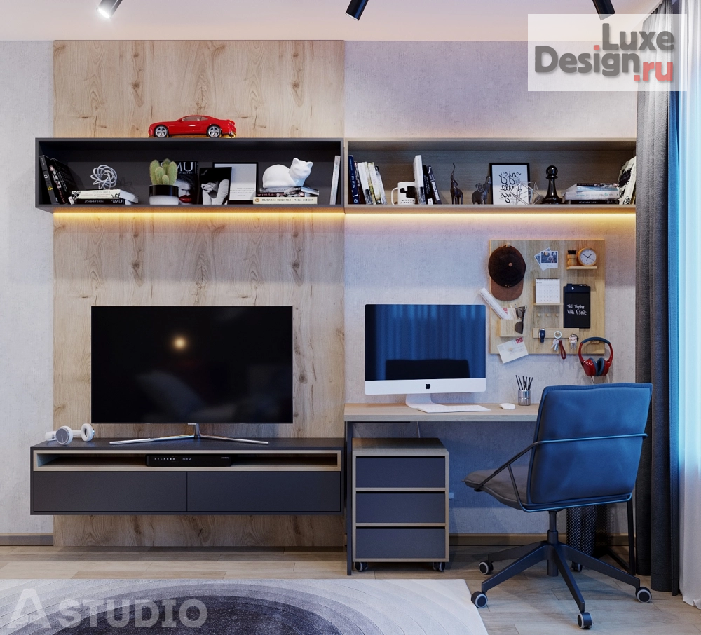 Дизайн интерьера четырехкомнатной квартиры "Квартира на ул. Эмилии Алексеевой, г. Барнаул" (фото 5)