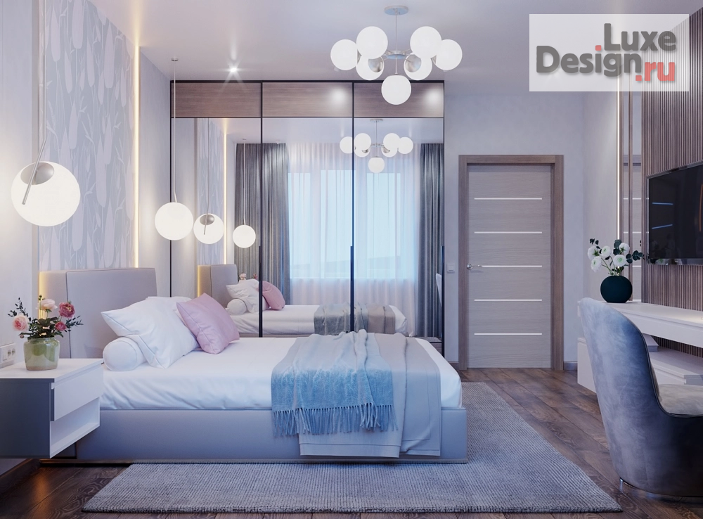 Дизайн интерьера трехкомнатной квартиры "Интерьер квартиры на ул. Приречная, г. Барнаул" (фото 7)