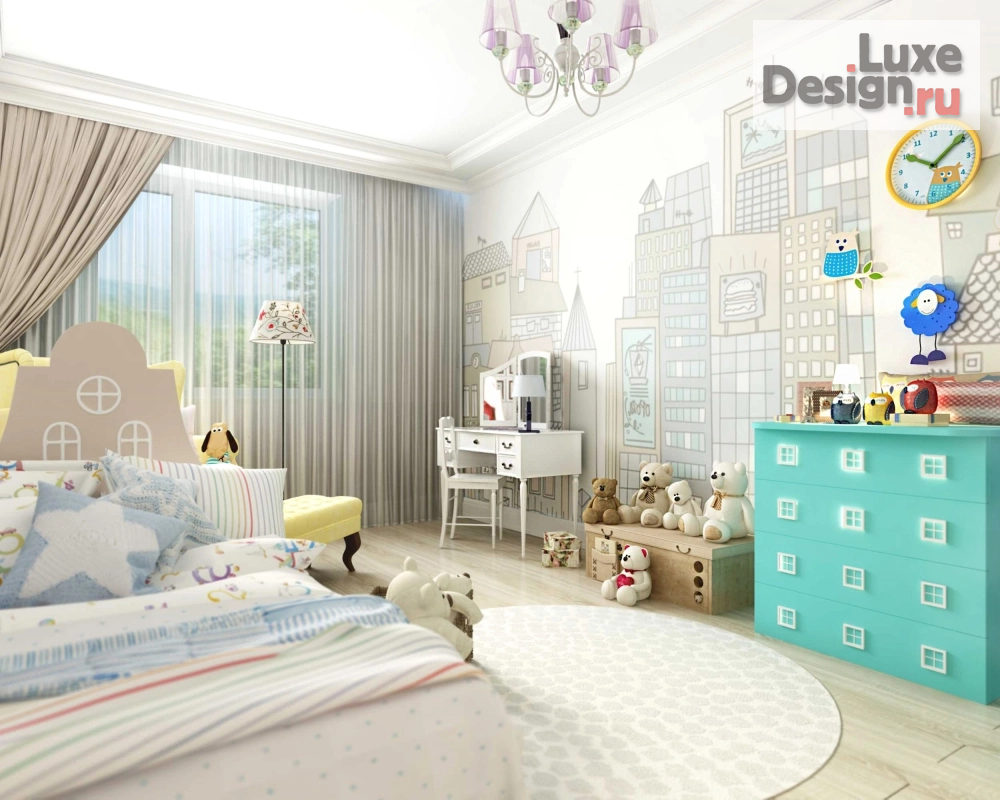 Дизайн интерьера спальни "Детские комнаты" (фото 3)