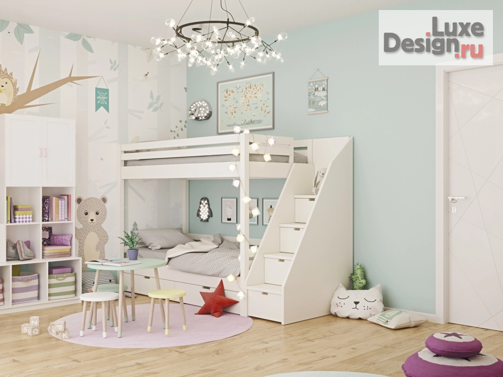 Дизайн интерьера спальни "Детские комнаты" (фото 1)