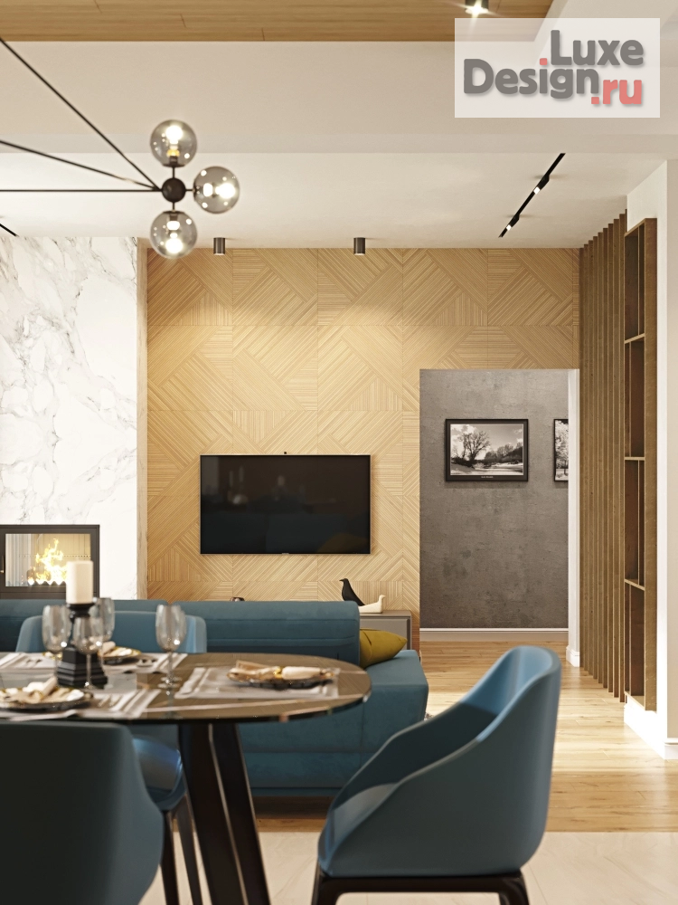 Дизайн интерьера загородного дома "" Времена года"  Проект загородного жилого дома с мансардой, подвалом и гаражом. 240 кв.м." (фото 3)