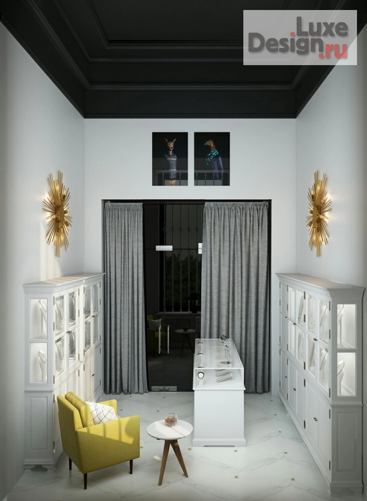 Дизайн интерьера шоу-рума "Проект ювелирного салона" (фото 2)