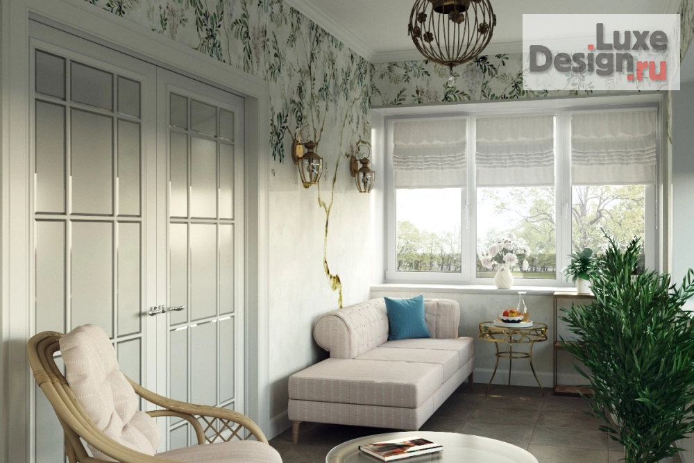 Дизайн интерьера загородного дома "Зимний сад" (фото 1)