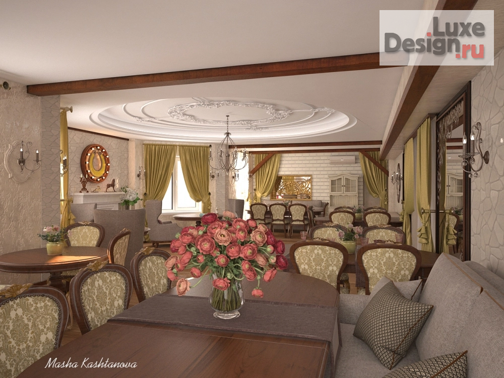 Дизайн интерьера ресторана "Ресторан" (фото 3)