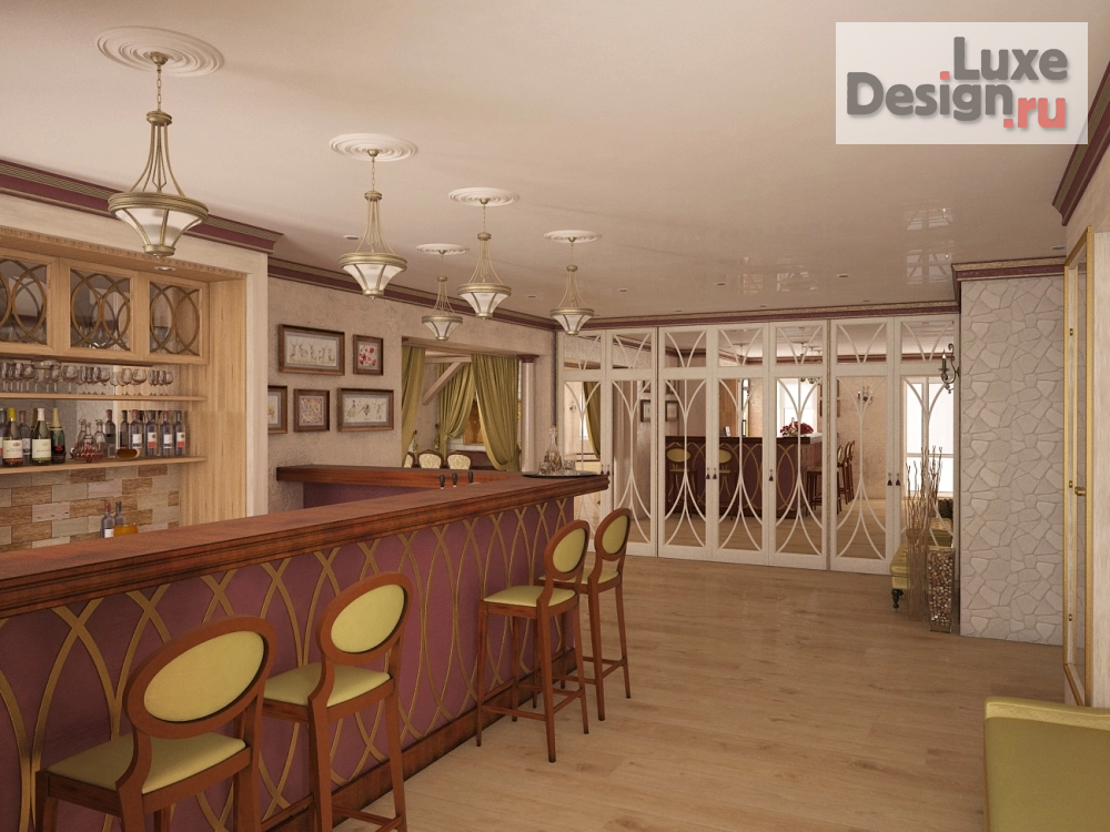Дизайн интерьера ресторана "бар в отеле" (фото 1)