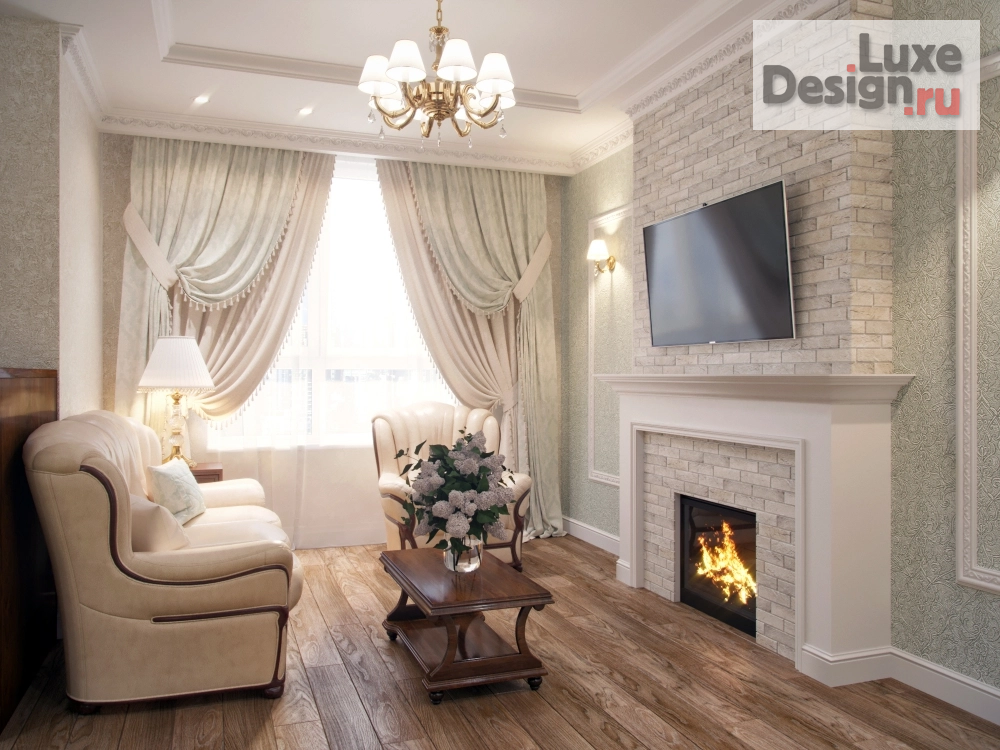 Дизайн интерьера трехкомнатной квартиры "Квартира в классичекском стиле " (фото 8)