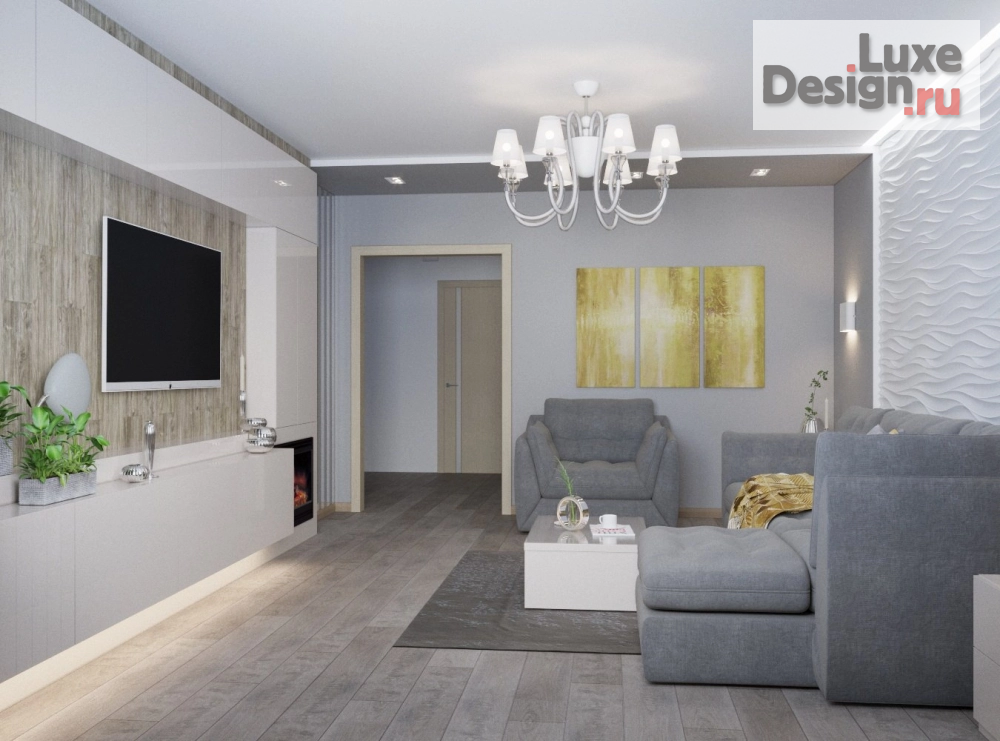 Дизайн интерьера трехкомнатной квартиры "Квартира на Власихинской в современном стиле" (фото 4)